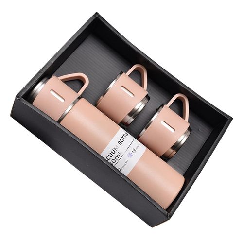 Vacuum Flask Set with 3 Cups