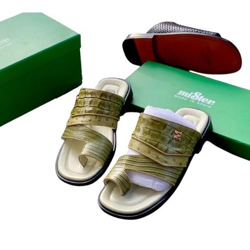 Elite leather fashion slippers