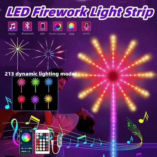 LED Lamp – USB Bluetooth Smart Control, 5V RGB Color Changing Illusion Light, 3D Atmosphere Decor for Ceiling