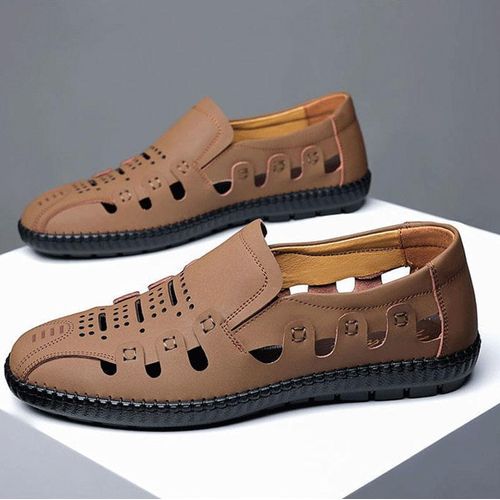 Men's Summer Casual Sports Shoes for Daily & Office Use - Yellow, Sizes 39-44