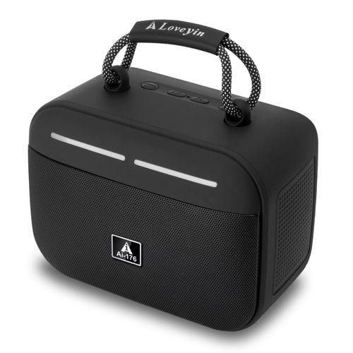 Portable Wireless Bluetooth Speaker - 10W, TWS, FM Radio, LED Lights