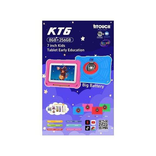 Atouch KT6 8GB RAM 256gb ROM Pre Installed Kids Educational Tablet