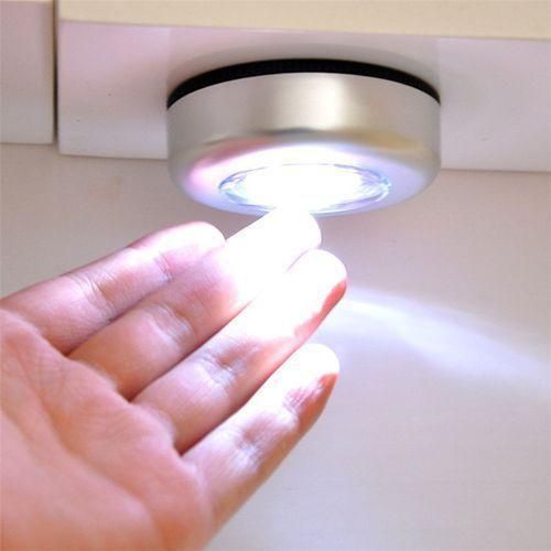 1PC LED Night Light Lamp Bathroom Kitchen / Ward-rope Cabinet Stick-On Flat Surface Night Light