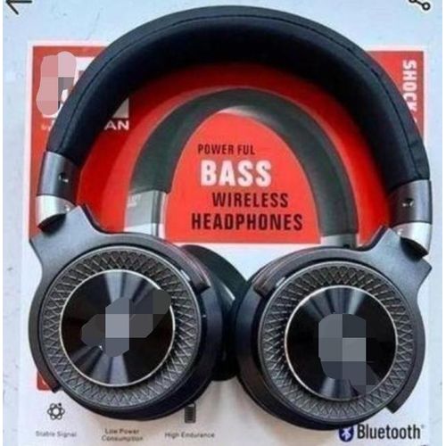 Headphone JB7700 Powerful Bass - Wireless On-Ear Headphones, Headset. Strong Battery Life and Speed Charge, Lightweight, Comfortable and Foldable Design, Hands-Free Calls with Voice Aware & Noise Cancellation (Black)