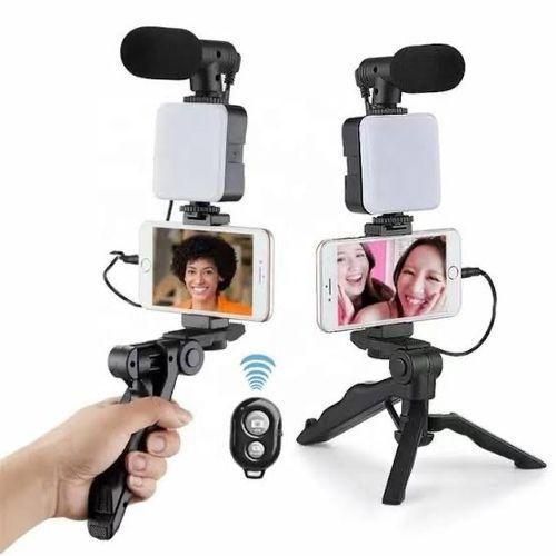 Vlogging Video Kit With Tripod & Mic For Mobile Phone