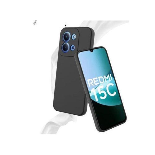 XIAOMI Redmi 15C Solid Shock Proof Matte Black Silicone Back Case