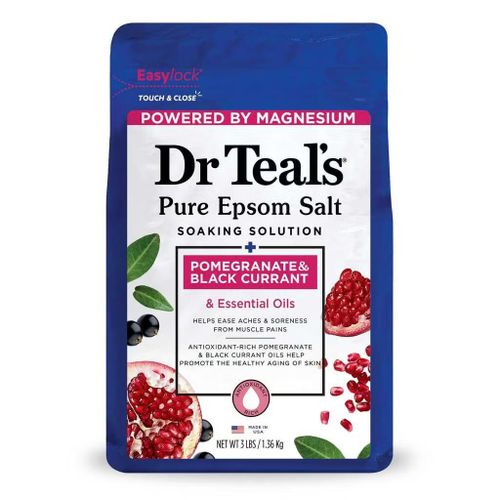 Dr Teal's Pure Epsom Salt Pomegranate & Black Currant Soaking Solution 1.36Kg