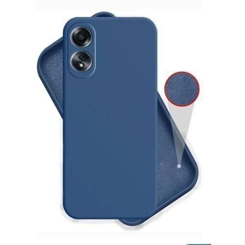 Silicon Back Case For Oppo A78 4g - Blue