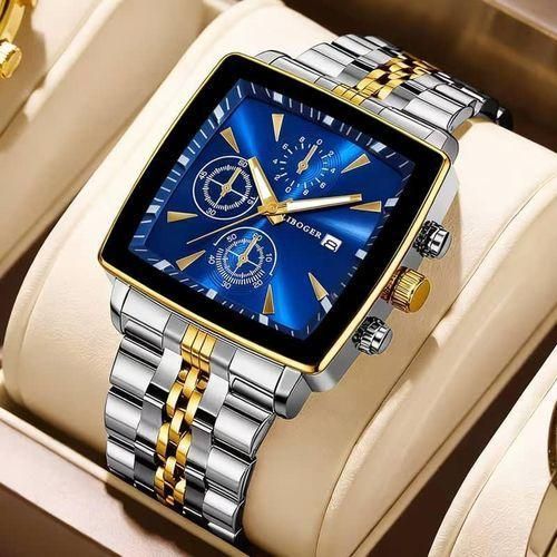 Executive Men's Designer Wristwatch Luxurious Stainless Steel Watch