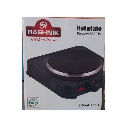 Rashnik Single Face Electric Hot Plate - 1000 Watts