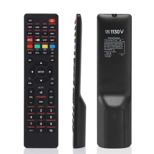 All-in-One Universal TV Remote Control Replacement For Sharp Sony Panasonic Sanyo Hitachi Toshiba Bbk Supra Akai Fusion Smart TV