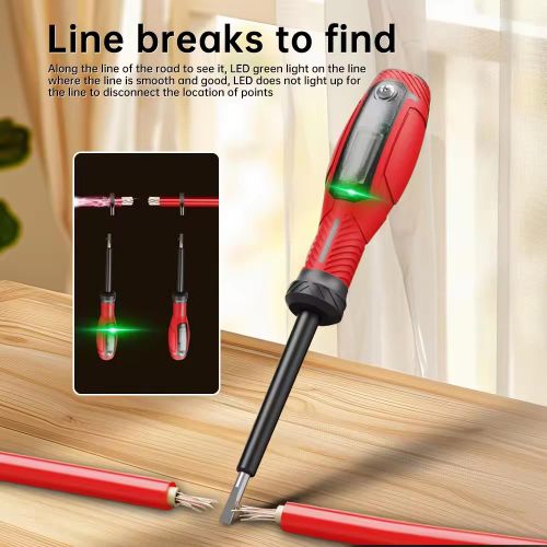 Non-contact screwdriver voltage testing pen 12-220V LCD display voltage meter detector electric pen voltage indicator flat head