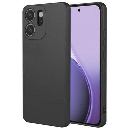 Silicon back case for Oppo Reno 14f - black