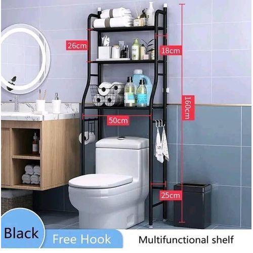 Toilet/ Bathroom Storage Rack, Shelve Organizer, Space.