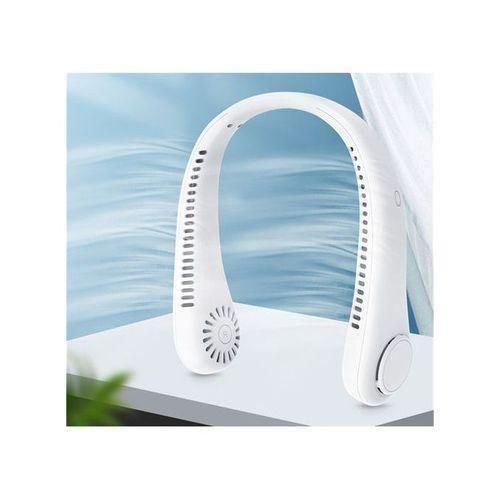 Rechargeable neck fan with USB cable