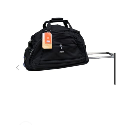 Duffle traveling bag with trolley