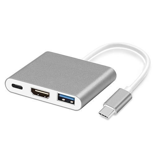 Type C USB 3.1 Male To HDMI USB 3.0 Type C Charger Adapter Female Support 4K For Macbook 12 Inch Google Chromebook Pixel