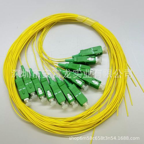SC APC Simplex Pigtail, SC APC Fiber Cable, SC APC Fiber Optic Cable, SC APC Patch Cable, SC APC Fiber Connector, Singlemode Fiber Pigtail, Single Mode Fiber Pigtail, Simplex Fiber Pigtail, Fiber Optic Pigtail, Optical Fiber PigtaiL