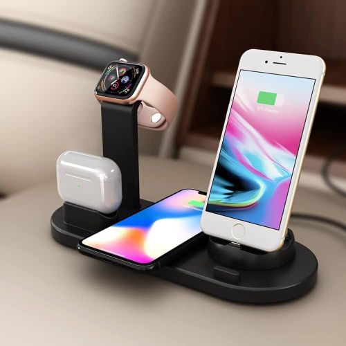 4-IN-1 Multifunctional Fast Wireless Charger Charging Station compatible with all iPhones/samsung devices smart watches