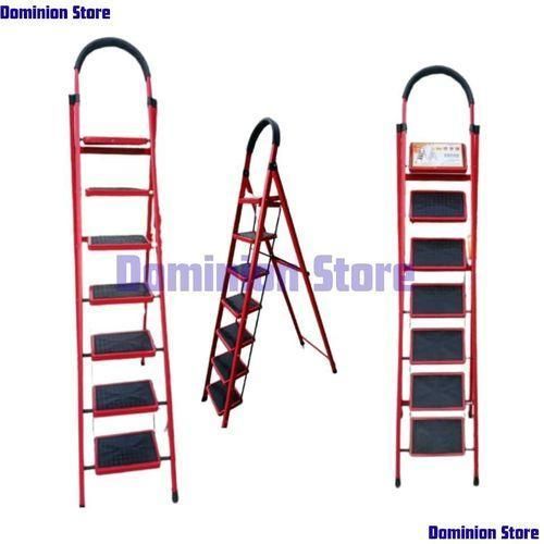 7 step GoUp Steel ladder foldable step ladder - light weight step ladder Anti skid plastic steps