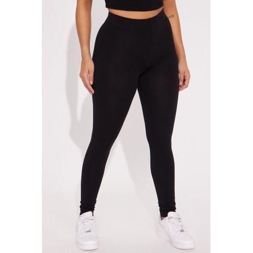 High Waist Thick Leggings black