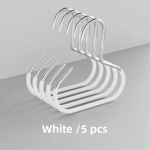 5 PCs Hat Storage Hanger, Non-Slip Rack Storage Rack Creative Ring Hanger Hook Wardrobe Stainless Steel Hook for Hat Sling Tie Scarf Underwear