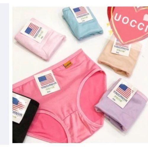 6 Pieces Cotton Panty Ladies Different Colours