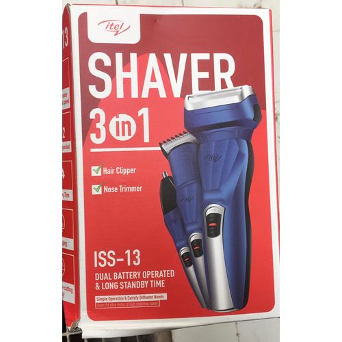 Smart-Shaver 3-in-1 (Clipper, Nose Trimmer & Shaver) Portable Smart-Shaver ISS-13