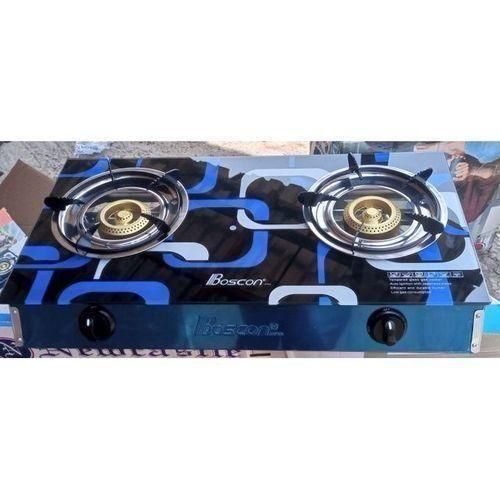 Table Top Tempered Glass 2 Burner Gas Cooker-Auto Ignition