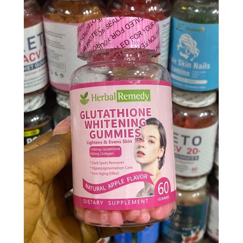 GLUTATHIONE WHITENIN GUMMIES Lightens & Evens Skin tone