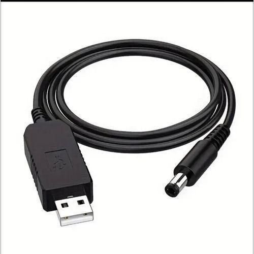 USB 5V to DC 12V Step-Up Converter Power Bank Cable for WiFi Router, Modems and Routers - Power Adapter Cord