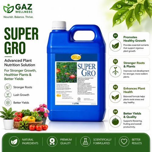 Neolife Super Gro - 1 Litre (Single) Super Gro's unique formula reduces the natural surface tension of water, thus making it wetter