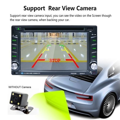 DC12V 6.2-Inch Touch Screen Car DVD Player Vehicle Bluetooth MP5 FM AUX