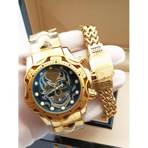 Super Gen-Z Chain Wristwatch + Bracelet 4 Rugged Guys