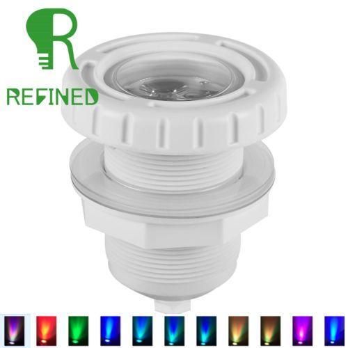 led swimming pool lights spa RGB Color For 2 inch Wall Fittings 12VAC CE IP68