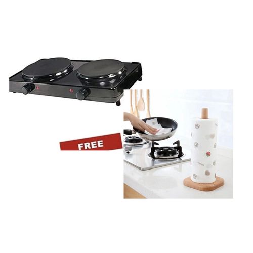 Electric Double Burner Cooking Hot Plate & Reusable tissue