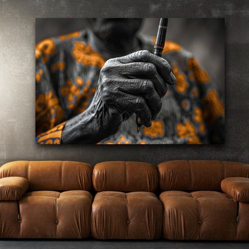 Antique Pen Framed Wall Art Framed Canvas