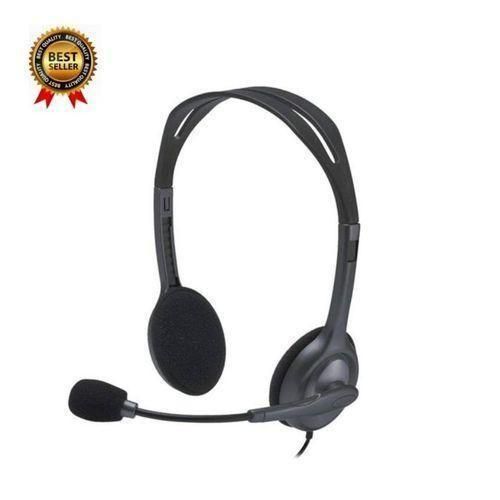 Classic HF-716 Wired Headphones with Adjustable Microphone - High Fidelity Stereo for Gaming Console PC & MP3