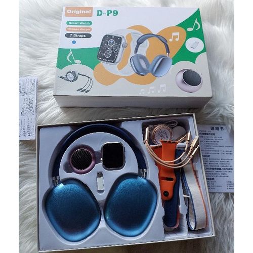 Latest D-P9 PLUS Watch + WIRELESS EARPHONE + SPEAKER