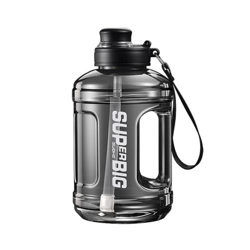 Sports kettle, large capacity plastic cup, summer fitness cup, student straw cup