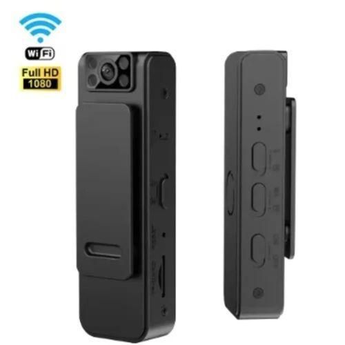 Full 1080P HD Mini Wireless Wi-Fi Pocket Camera with Night Vision & Back Clip - Rechargeable
