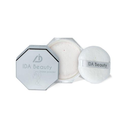 IDA Beauty Weightless Loose Setting Powder | Transparent Setting Powder Makeup for a Long-Lasting, Oil-Absorbing, Flawless Matte Finish (Glam 03,8g)