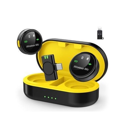 Magnetic Wireless Button Mic - S3 Magnetic Wireless 2in1 iPhone/Typec Noice Cancellation Mic