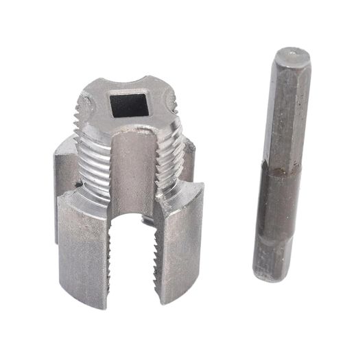 Steel PVC Pipe Tap 1-2 3-4 Water Pipe Internal Thread Opener Hand Tools for Electric Drill Compatible Pipe Threader