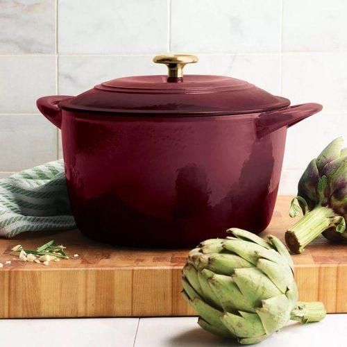 Tramontina Cranberry Enameled Cast Iron Dutch Oven