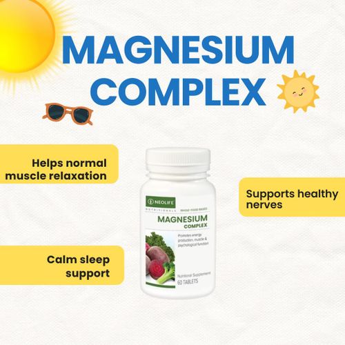 NEOLIFE NATURAL GNLD Magnesium Complex - 60 Tablets Magnesium is an essential mineral Neolife Magnesium Complex – Muscle, Nerve & Bone Health Support (60 Tablets