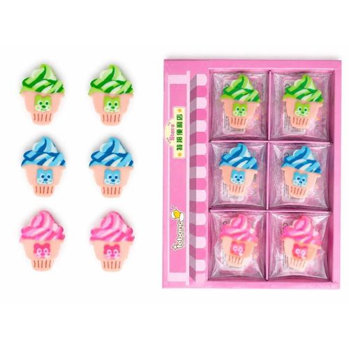 30 Pcs Cute Ice Cream Cupcake Eraser Set - Sweet Cake Shaped Novelty Erasers For Kids