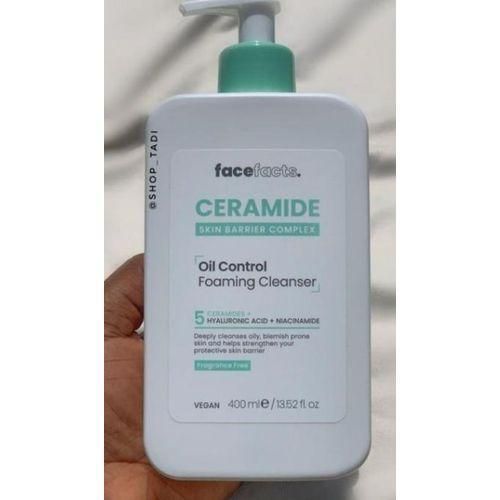 Ceramide Skin Barrier Complex Oil Control Foaming Cleanser 5 Ceramide Hyaluronic Acid Niacinamide 400ml(Face Facts)X1