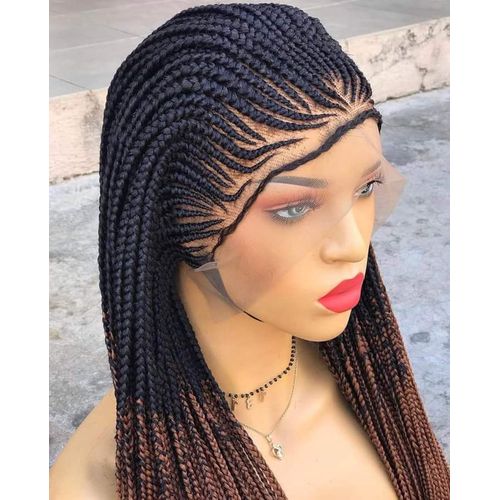 Expression Braided Ghana Weaving Wig With Fronter