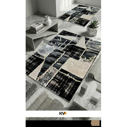 Super Kashmir Luxury Abstract Geometric Center Rug